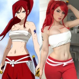 Maria Fernanda Galvao as Erza Scarlet [Fairy Tail]