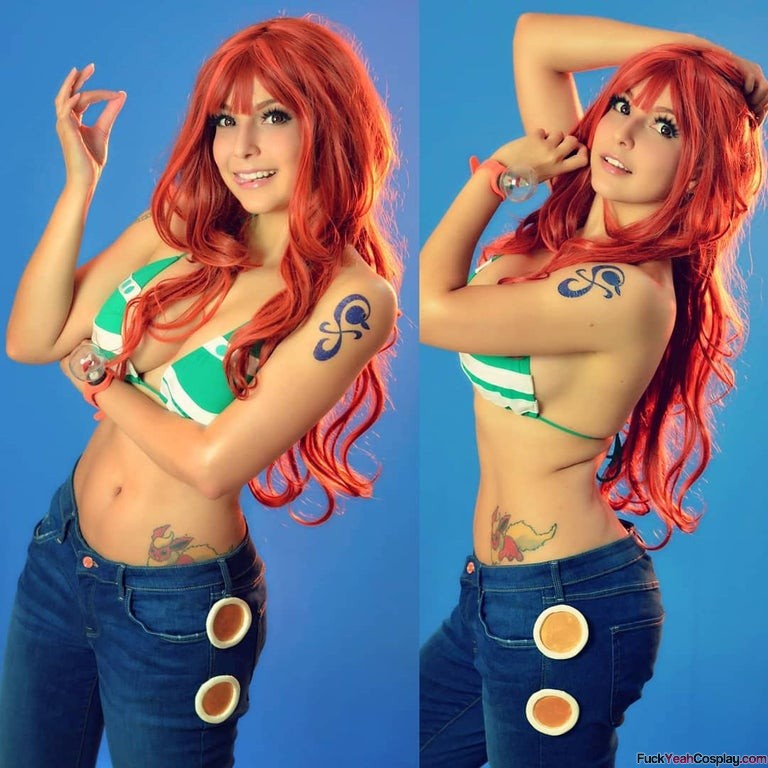 Shermie-Cosplay-as-Nami-One Piece